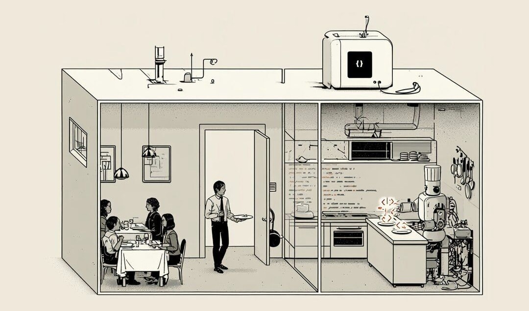 Frontend & Backend illustration