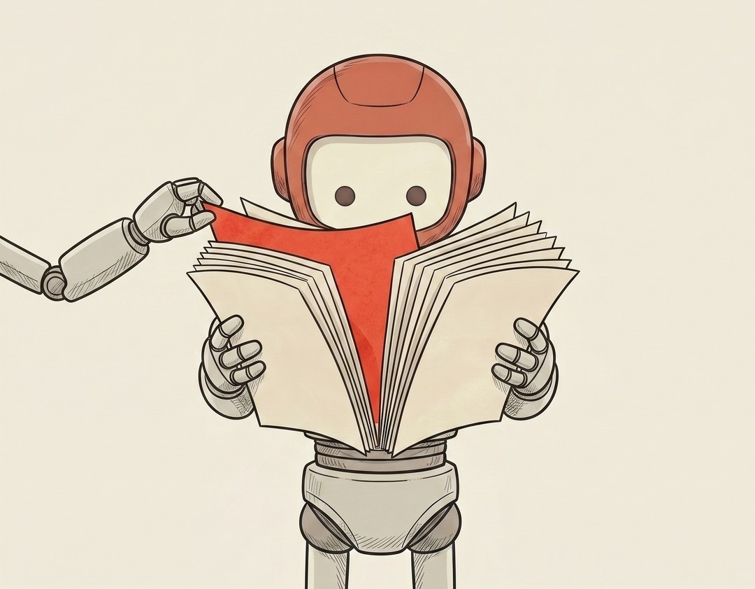 Illustration for "Prompt Injection" from the Non-Technical Technical Dictionary