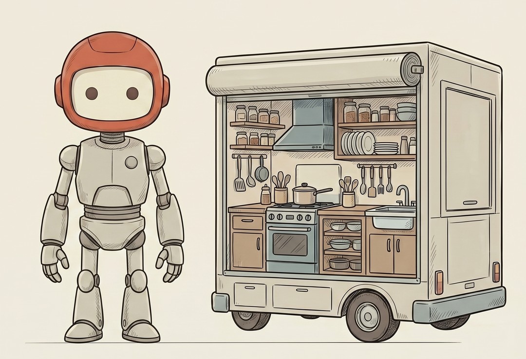 Illustration for "Container / Docker" from the Non-Technical Technical Dictionary