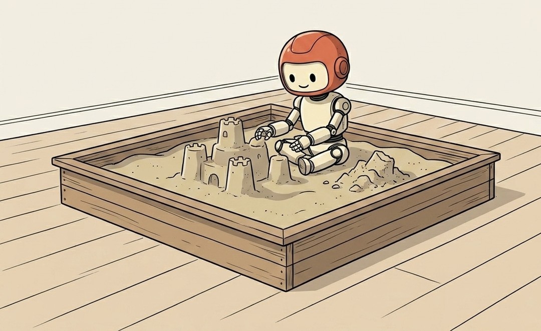 Illustration for "Sandbox" from the Non-Technical Technical Dictionary